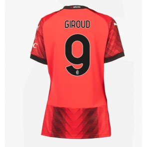 AC Milan Olivier Giroud #9 Koszulka Podstawowych Kobiety 2023-24 Krótki Rękaw